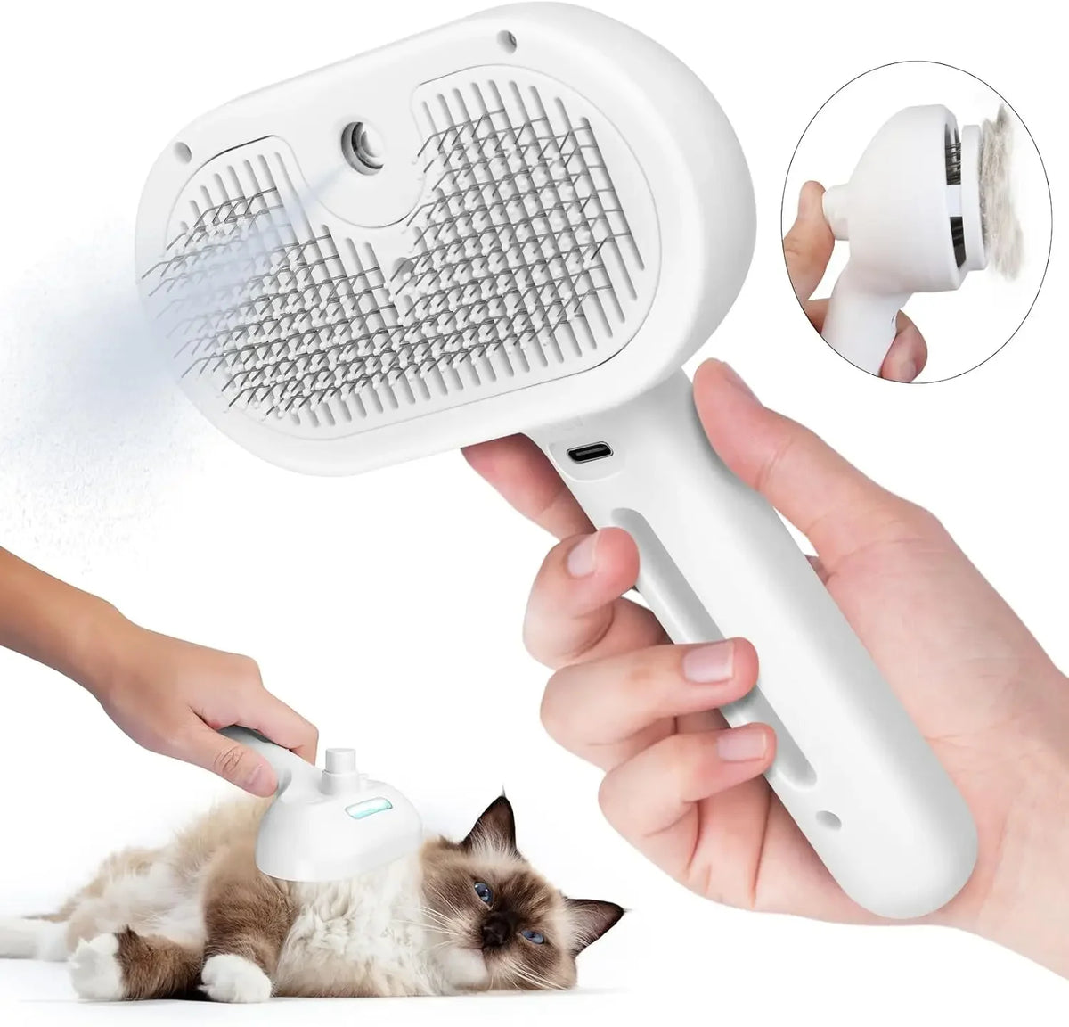 NalaPaws® MistComb — 2-in-1 Sprayborstel & Ontklitkam
